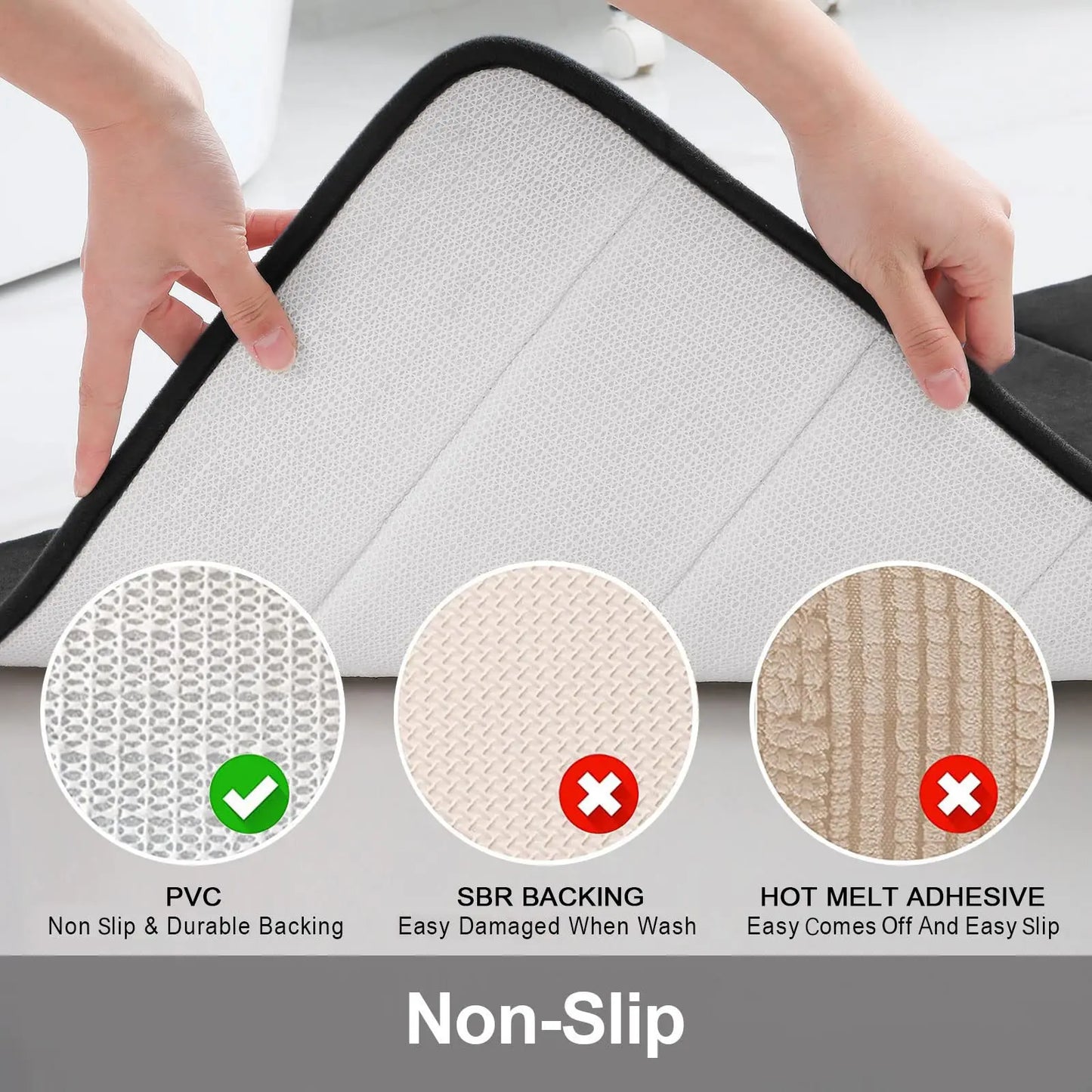 FamilyHomeDecor™ Memory Sponge Bathroom Rug