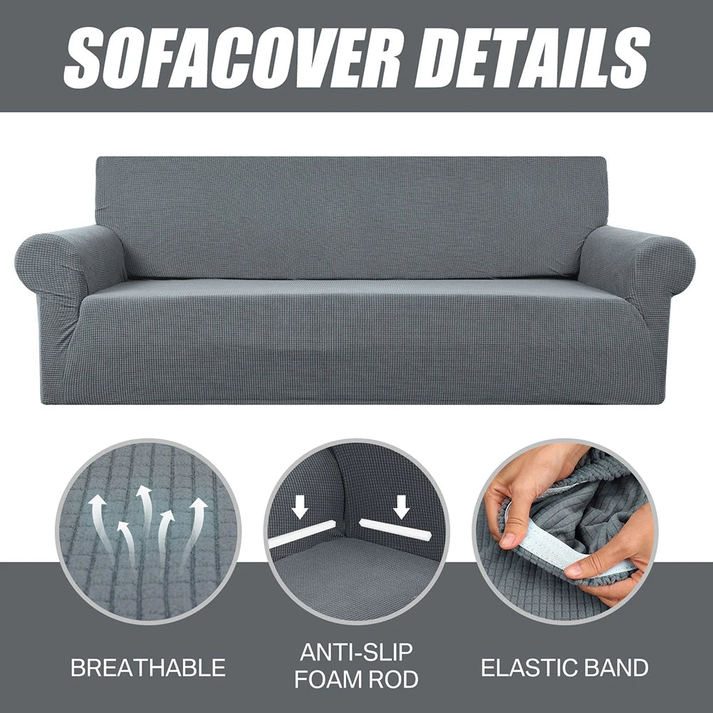 FamilyHomeDecor™ Machine Washable Elastic Stretch Couch Cover