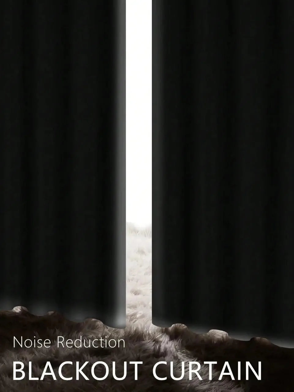 FamilyHomeDecor™ Easy Sliding Curtains Total Blackout