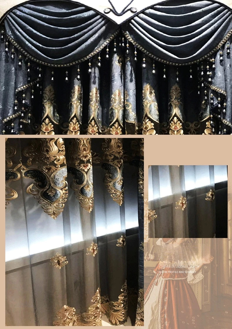 FamilyHomeDecor™ Embroidered Windows Curtains