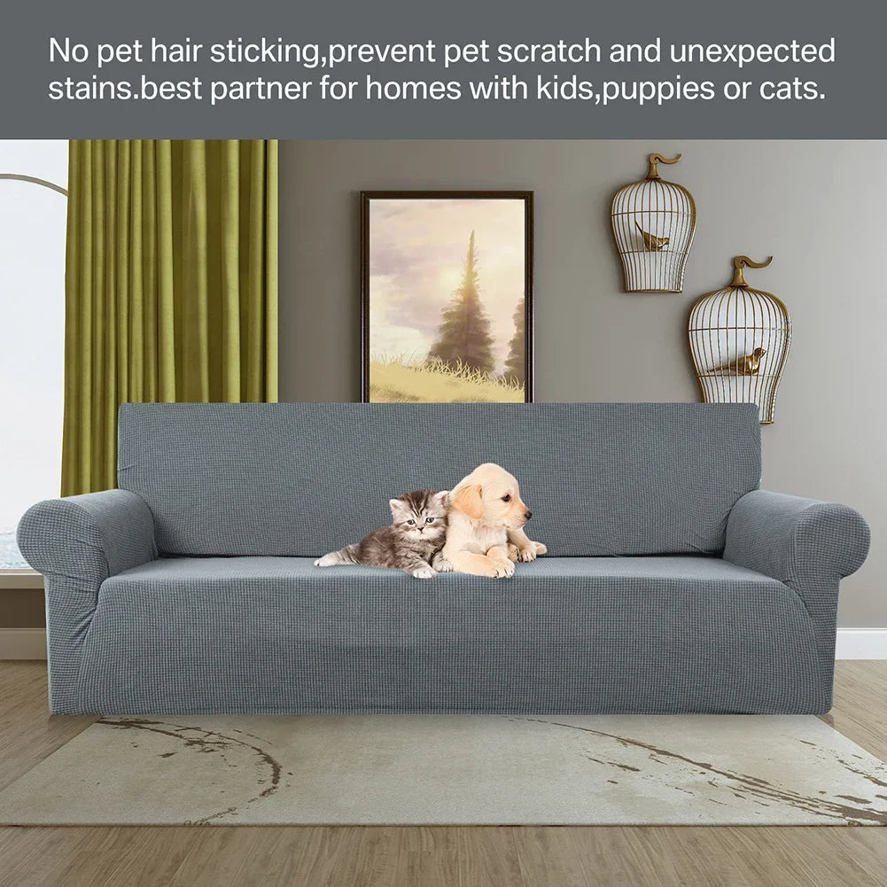 FamilyHomeDecor™ Machine Washable Elastic Stretch Couch Cover