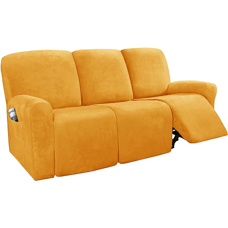 FamilyHomeDecor™ Recliner Elastic Velvet Sofa Slipcover