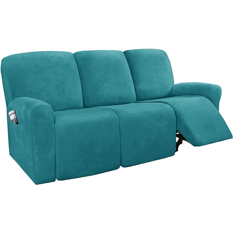 FamilyHomeDecor™ Recliner Elastic Velvet Sofa Slipcover