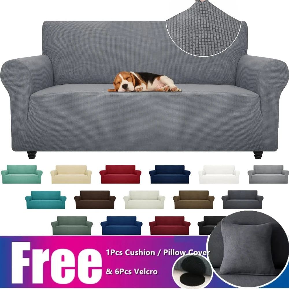 FamilyHomeDecor™ Machine Washable Elastic Stretch Couch Cover