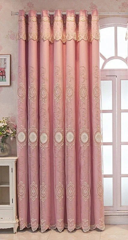 FamilyHomeDecor™ Luxury Double-layer Custom Embroidery Curtains