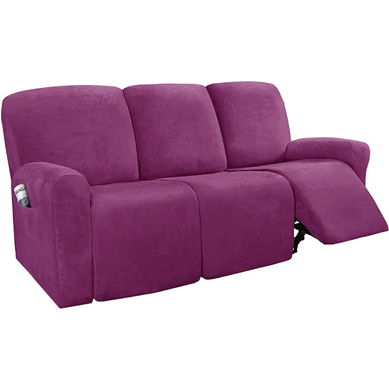 FamilyHomeDecor™ Recliner Elastic Velvet Sofa Slipcover