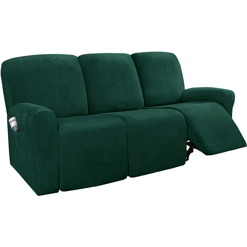 FamilyHomeDecor™ Recliner Elastic Velvet Sofa Slipcover