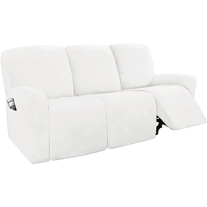 FamilyHomeDecor™ Recliner Elastic Velvet Sofa Slipcover