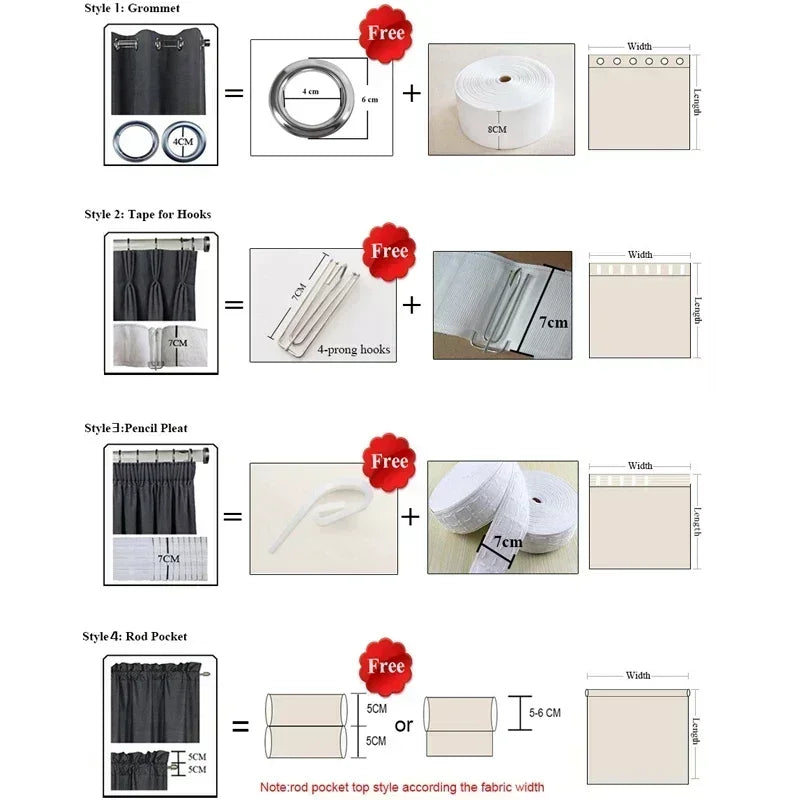 FamilyHomeDecor™ Embroidered Windows Curtains