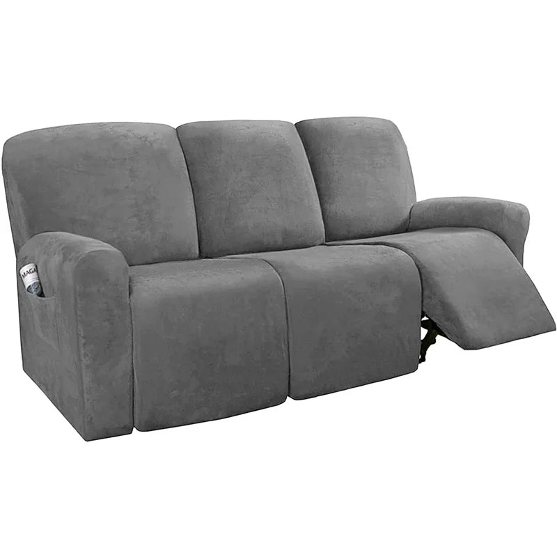 FamilyHomeDecor™ Recliner Elastic Velvet Sofa Slipcover