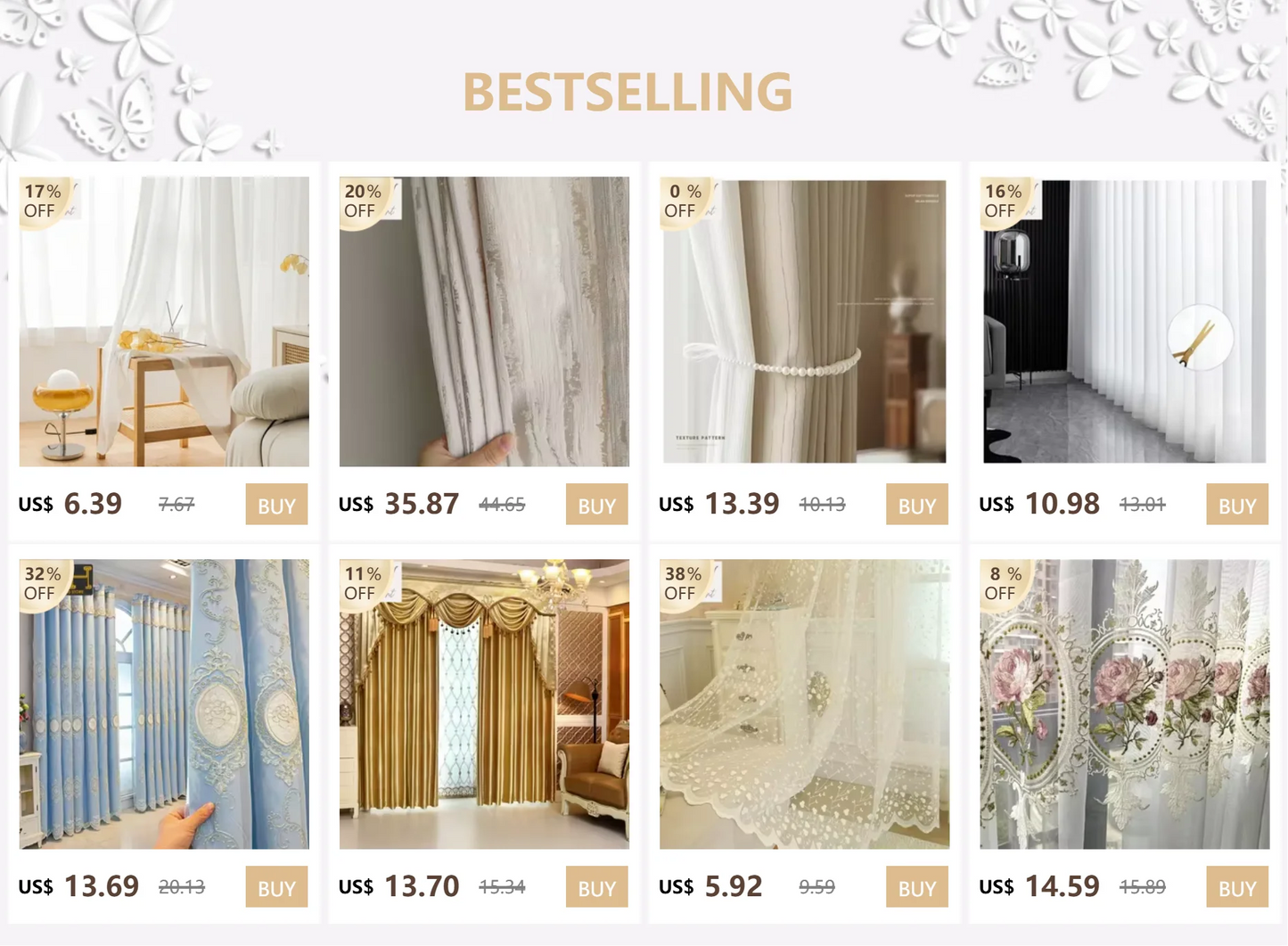 FamilyHomeDecor™ Luxury Double-layer Custom Embroidery Curtains