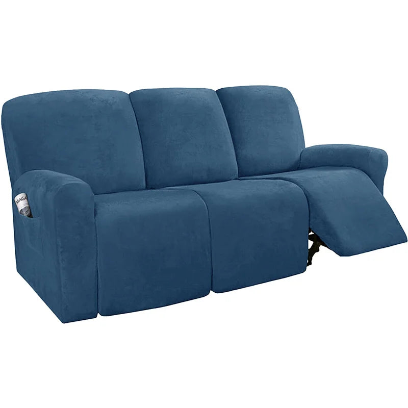 FamilyHomeDecor™ Recliner Elastic Velvet Sofa Slipcover