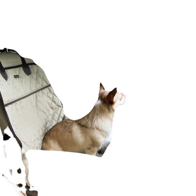 Portable Car Travel Dog Bed with Seat Belt