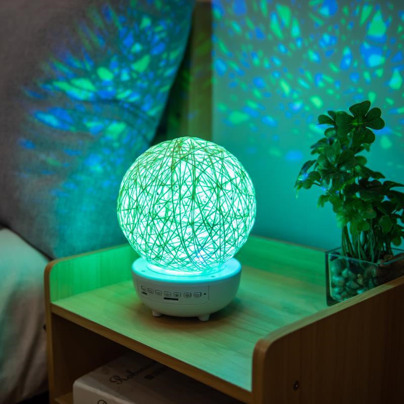 Rechargeable Rattan Ball Dimmable Table Lamp