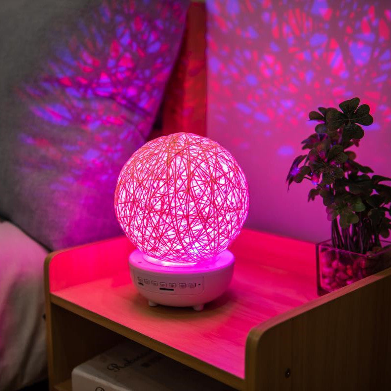 Rechargeable Rattan Ball Dimmable Table Lamp