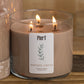 Pier 1 Vintage Linens Filled 3-Wick Candle 14.5oz