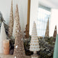 Pier 1 Gold Sparkle Beaded Set of 3 Cones