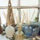 Pier 1 Gold Sparkle Beaded Set of 3 Cones
