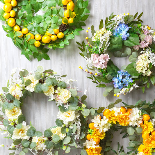 Pier 1 Lemon Wildflower Wreath