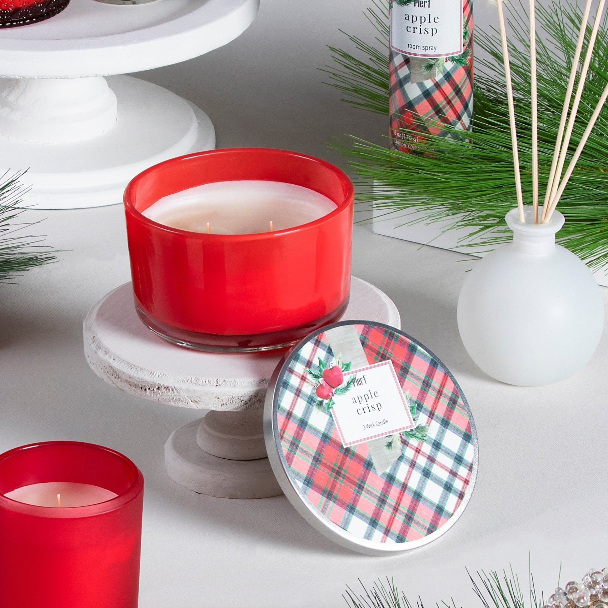 Pier 1 Apple Crisp Filled 3-Wick Candle 14oz - Pier 1