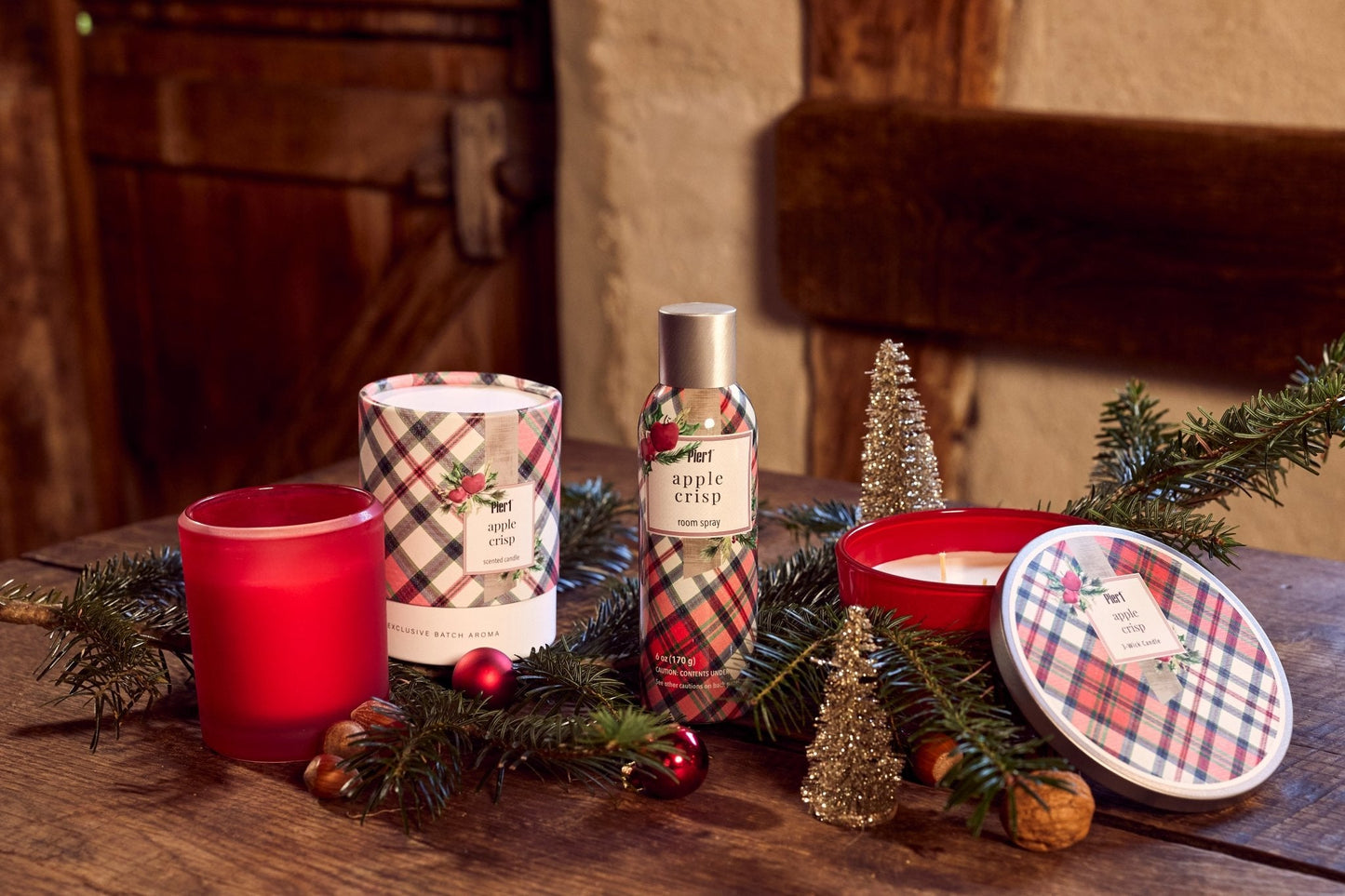 Pier 1 Apple Crisp Filled 3-Wick Candle 14oz - Pier 1