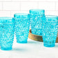 Pier 1 Emma Aqua Acrylic 18 oz Drinking Glasses, Set of 4 - Pier 1