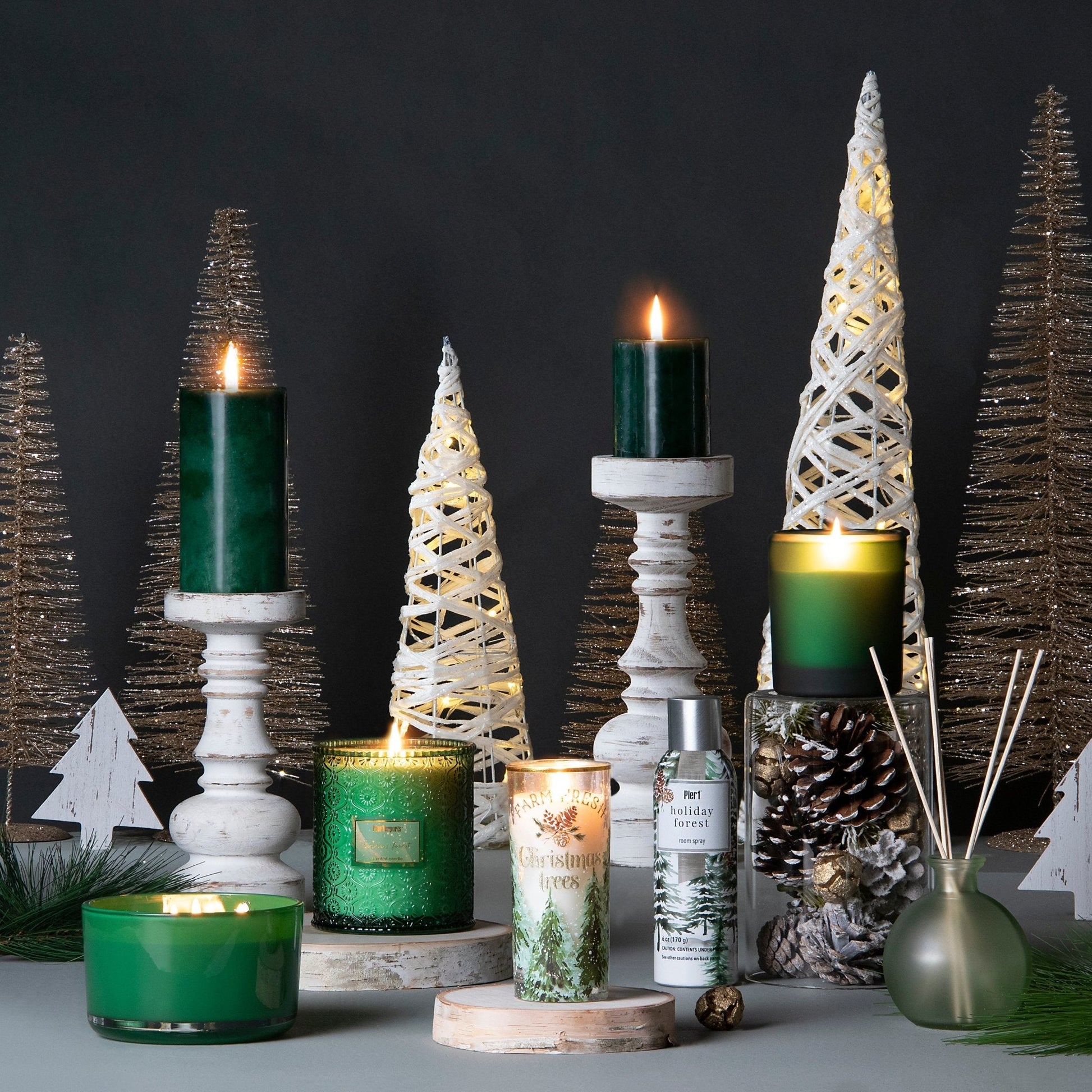 Pier 1 Holiday Forest Luxe 19oz Filled Candle - Pier 1