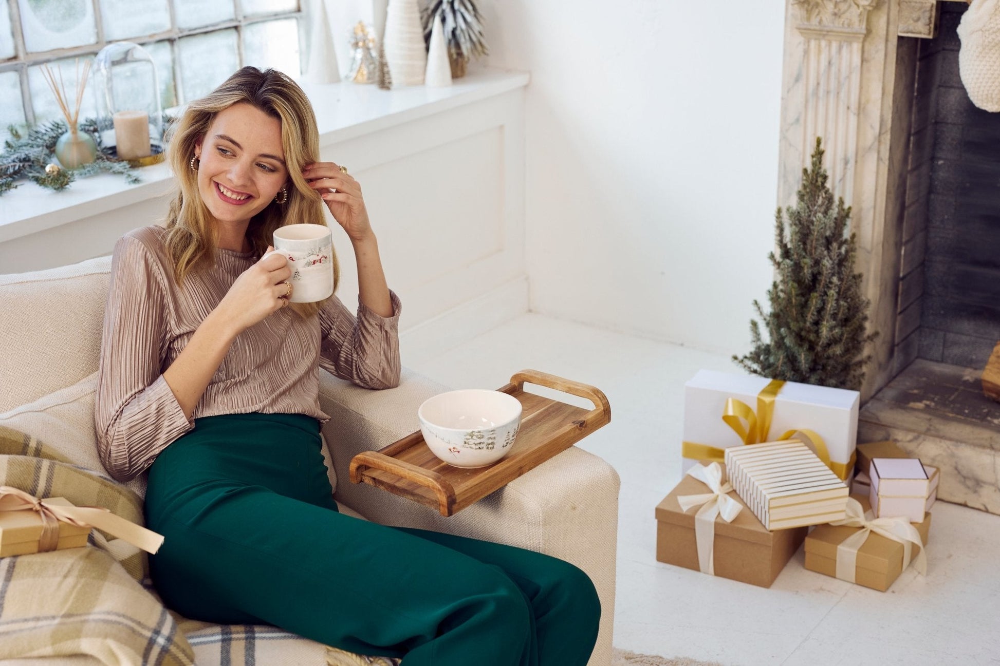 Pier 1 Home for Christmas Set of 4 Mugs - Pier 1