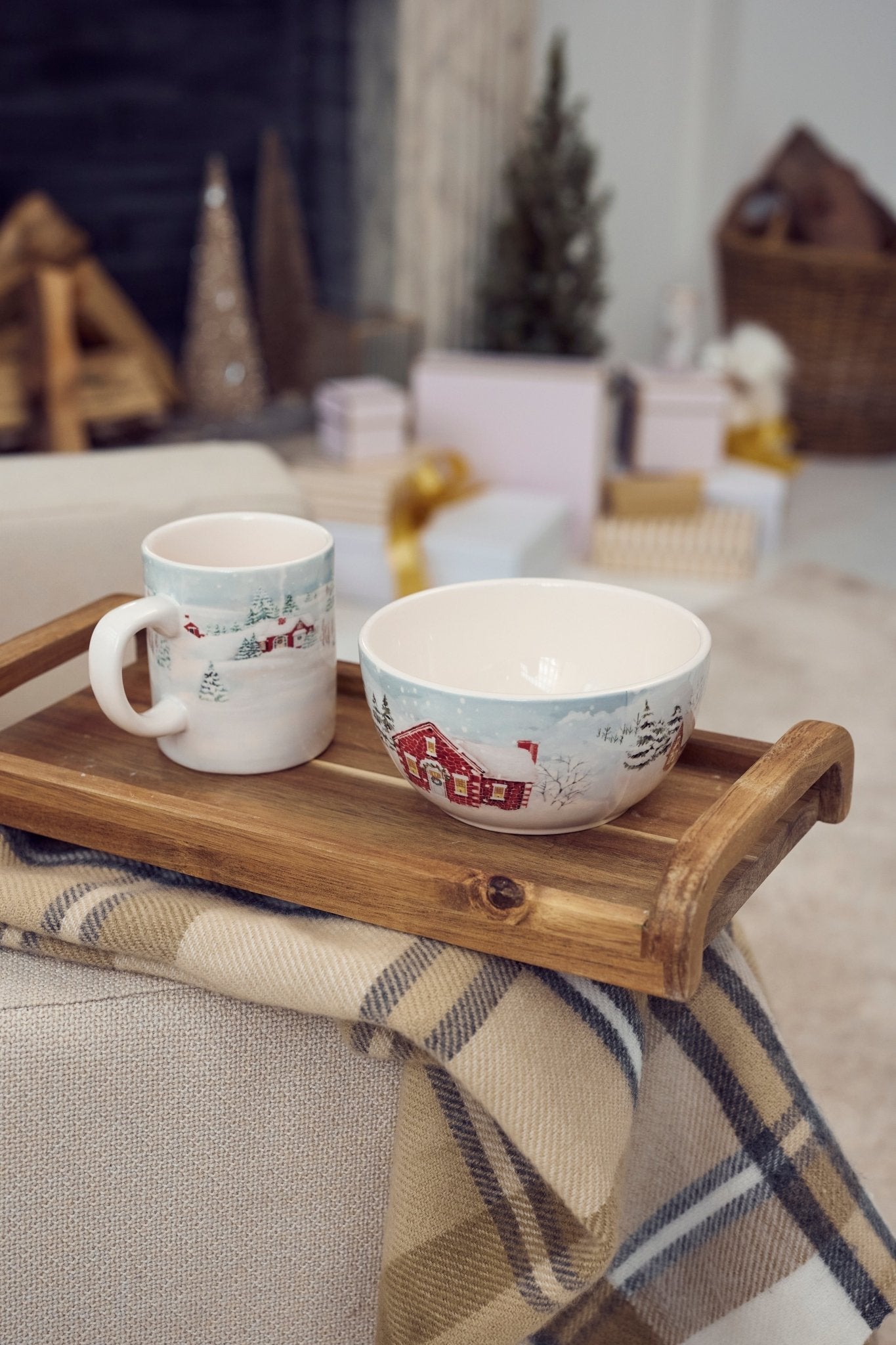 Pier 1 Home for Christmas Set of 4 Mugs - Pier 1