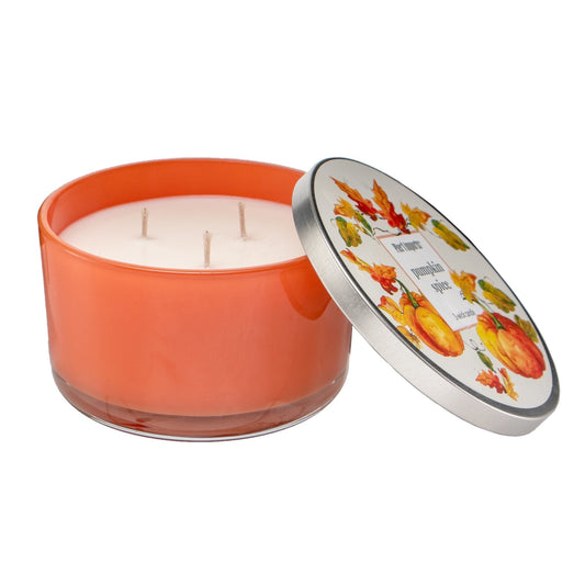 Pier 1 Pumpkin Spice 14oz Filled 3-Wick Candle - Pier 1