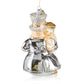 Pier 1 Silver Snowman with Lantern Glass Christmas Ornament - Pier 1