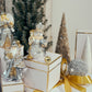 Pier 1 Silver Snowman with Lantern Glass Christmas Ornament - Pier 1