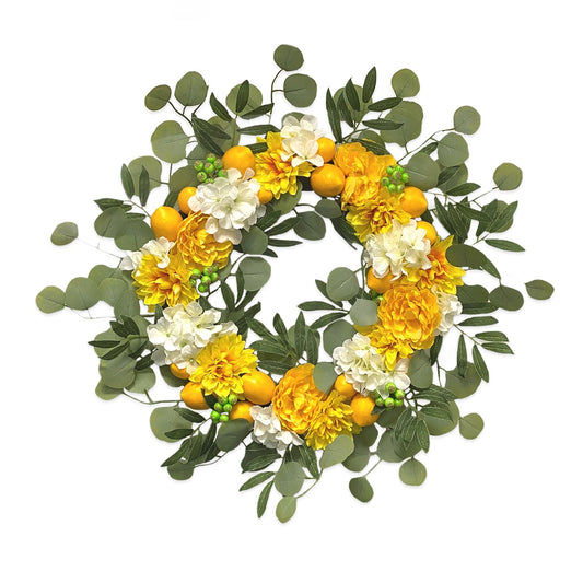 Pier 1 Lemon Wildflower Wreath